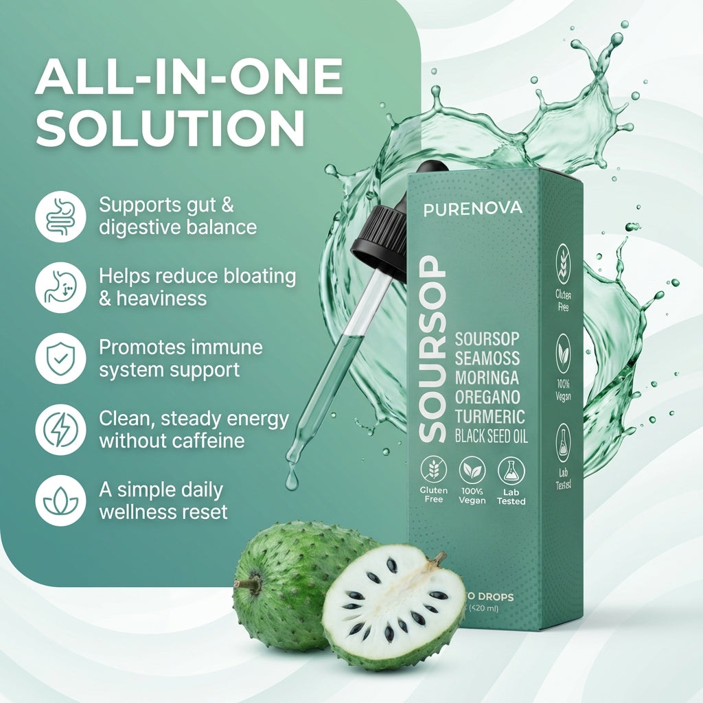 PureNova - Soursop Gut Detox and Immune Support
