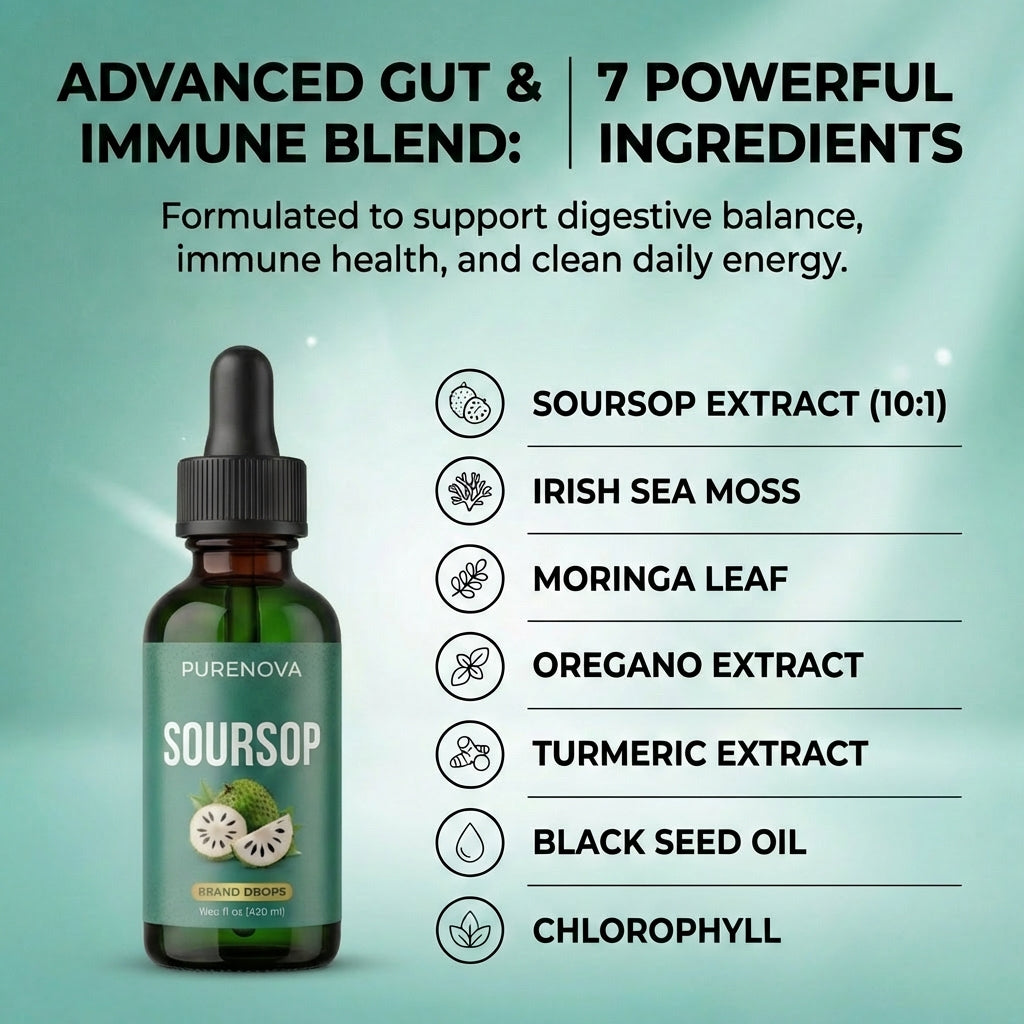 PureNova - Soursop Gut Detox and Immune Support